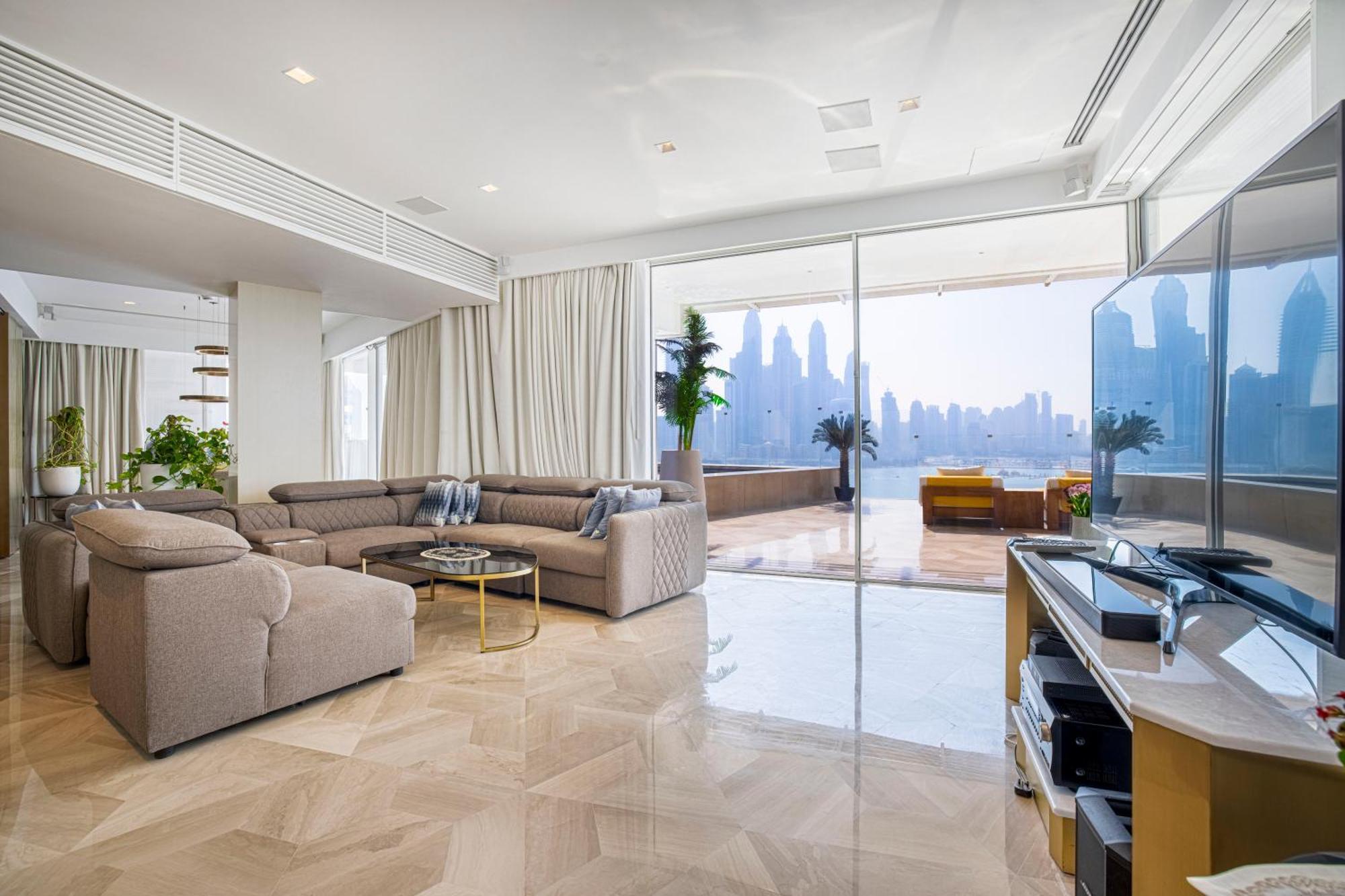 迪拜 Five Palm Luxury Penthouse Full Marina View & Private Pool酒店 外观 照片