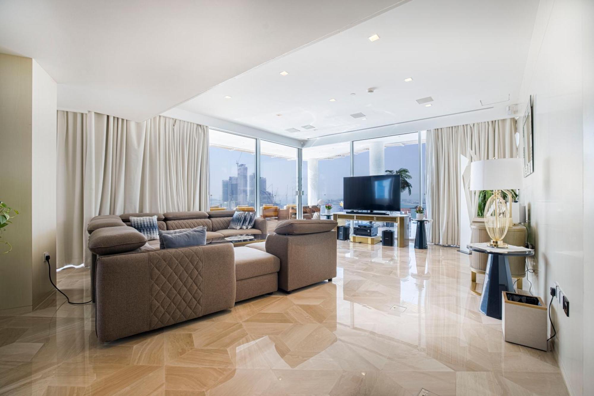 迪拜 Five Palm Luxury Penthouse Full Marina View & Private Pool酒店 外观 照片