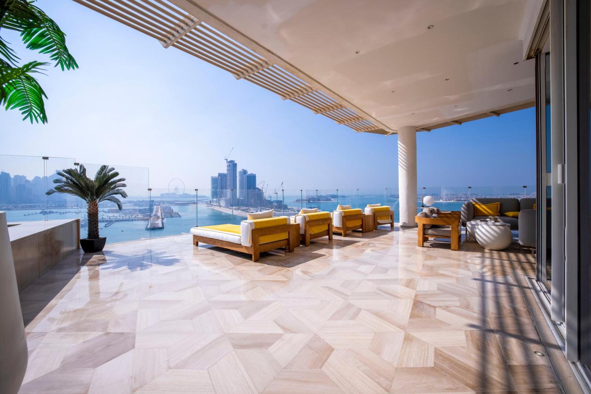 迪拜 Five Palm Luxury Penthouse Full Marina View & Private Pool酒店 外观 照片